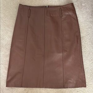 Tristan & America - Genuine leather skirt - size 8 🤎